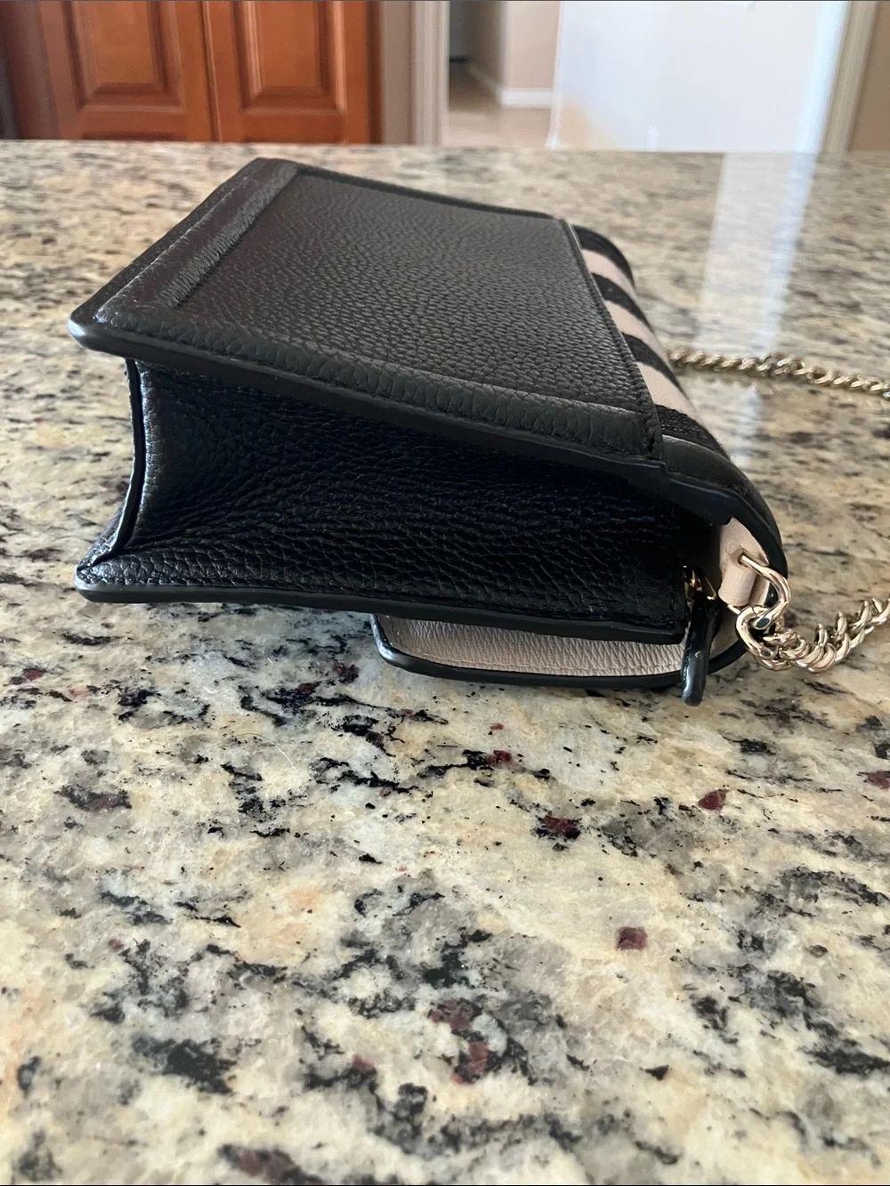 kate spade Black and White Gingham Crossbody